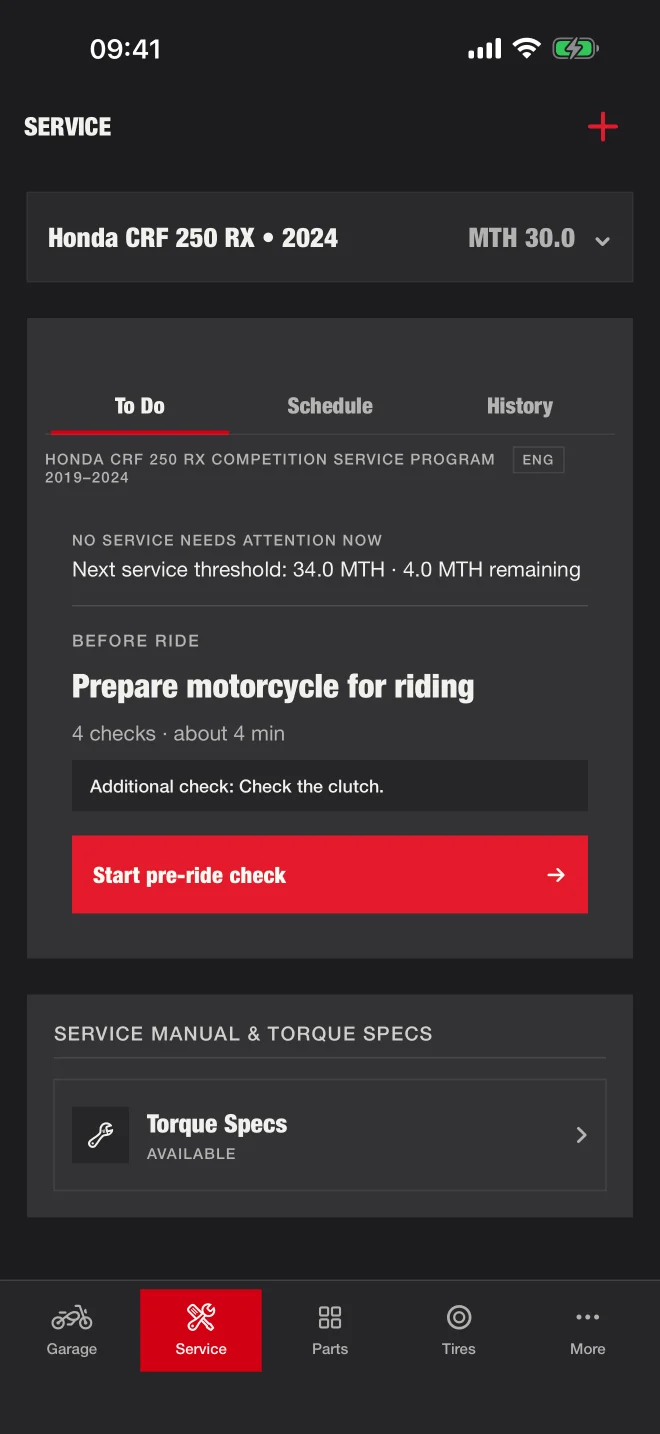 RUTT pre-ride motorcycle inspection
