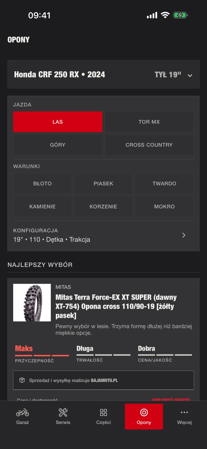 Wybór terenu i warunków w doborze opon RUTT